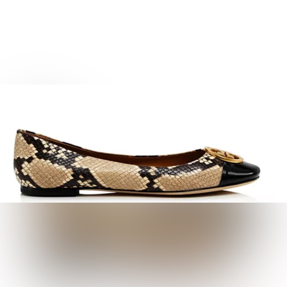 TORY BURCH AUTHENTIC LUXURY CLASSIC PREPPY ICONIC CHELSEA CAP TOE BALLET SHOES - Picture 3 of 17